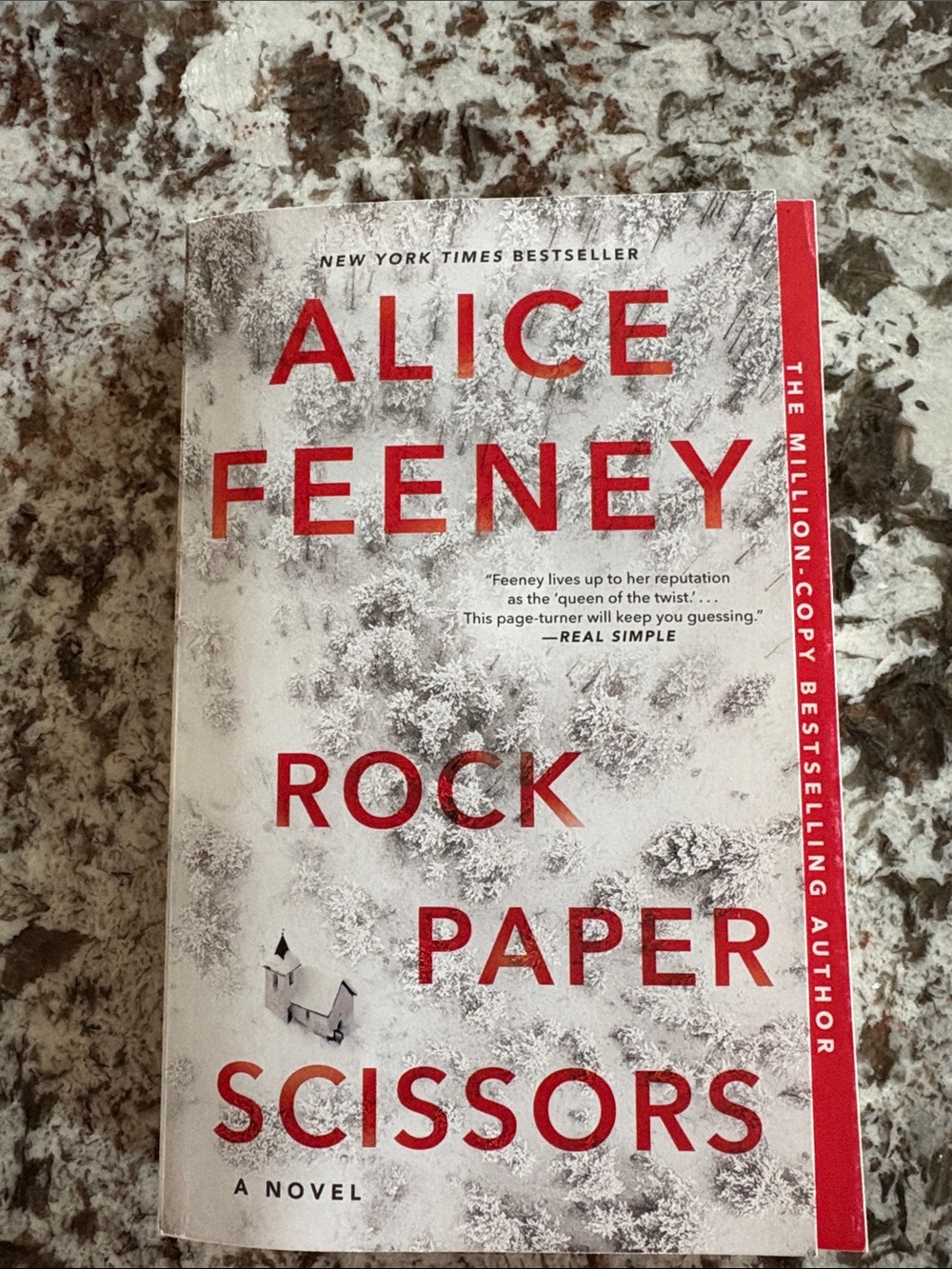 Alice Feeney "Rock Paper Scissors" - White & Red Paperback Novel